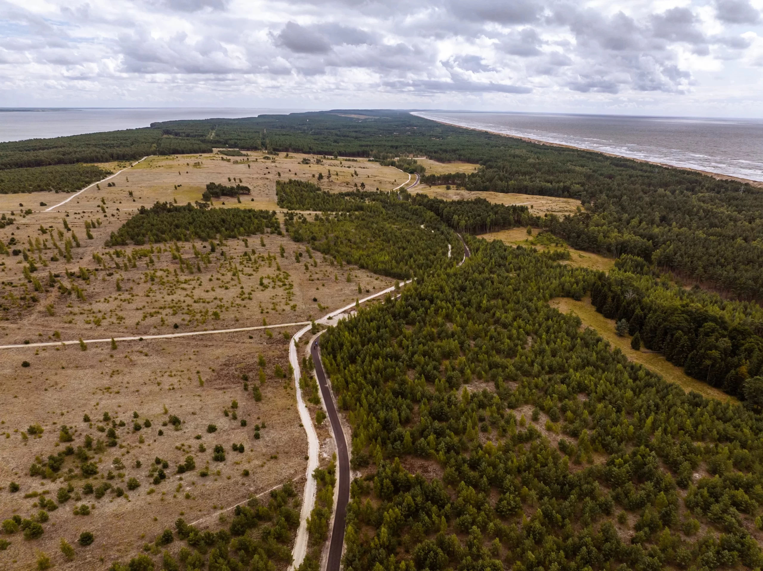 Smiltynės dviračių ir pėsčiųjų takas darbai